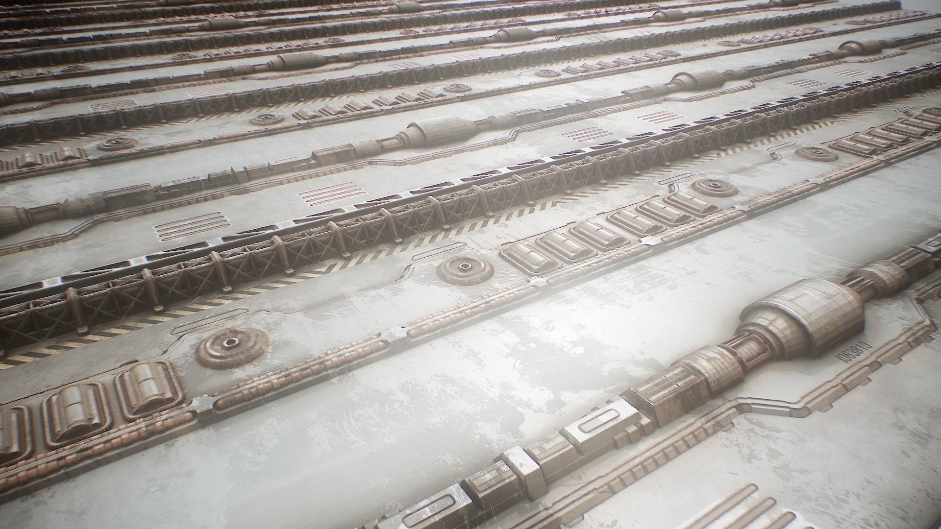 PBR Sci-Fi Texture Pack 03 Low-poly 3D model_6