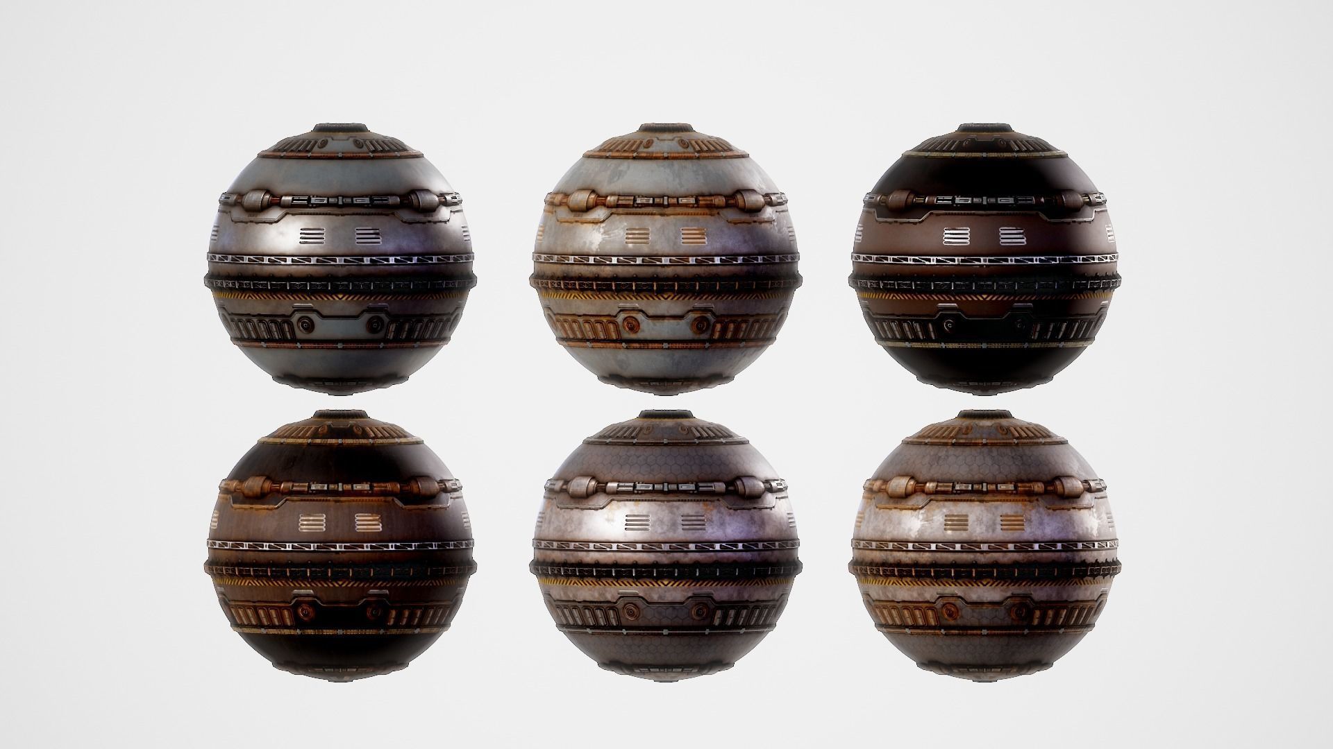 PBR Sci-Fi Texture Pack 03 Low-poly 3D model_19