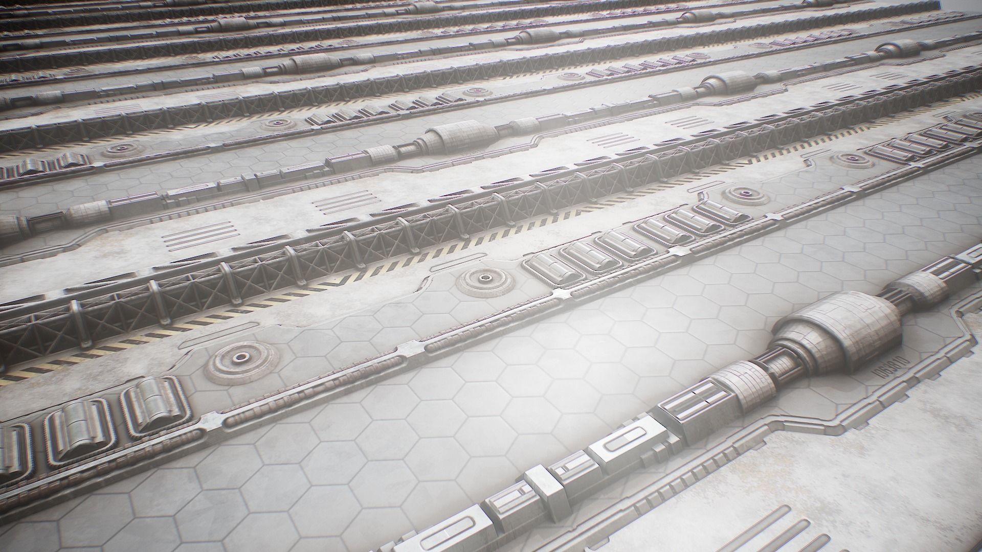 PBR Sci-Fi Texture Pack 03 Low-poly 3D model_15