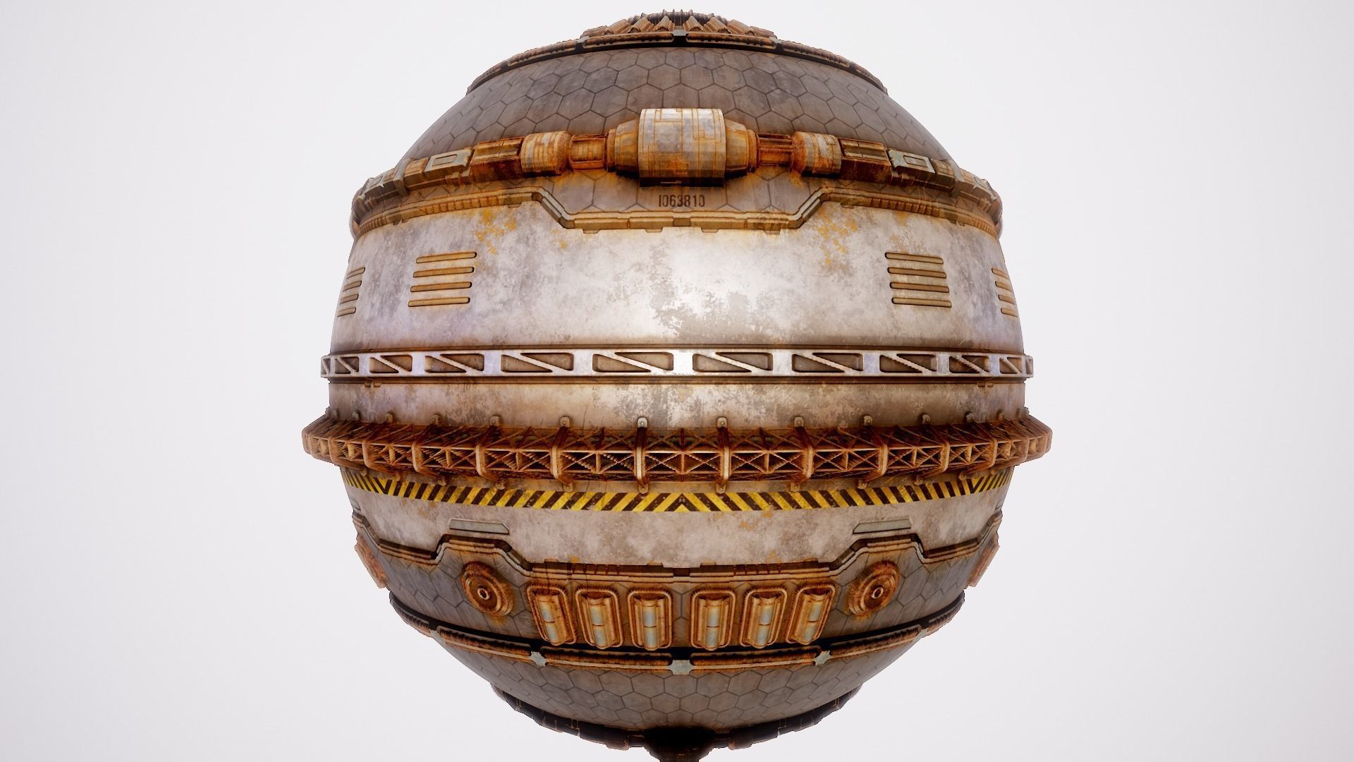 PBR Sci-Fi Texture Pack 03 Low-poly 3D model_16