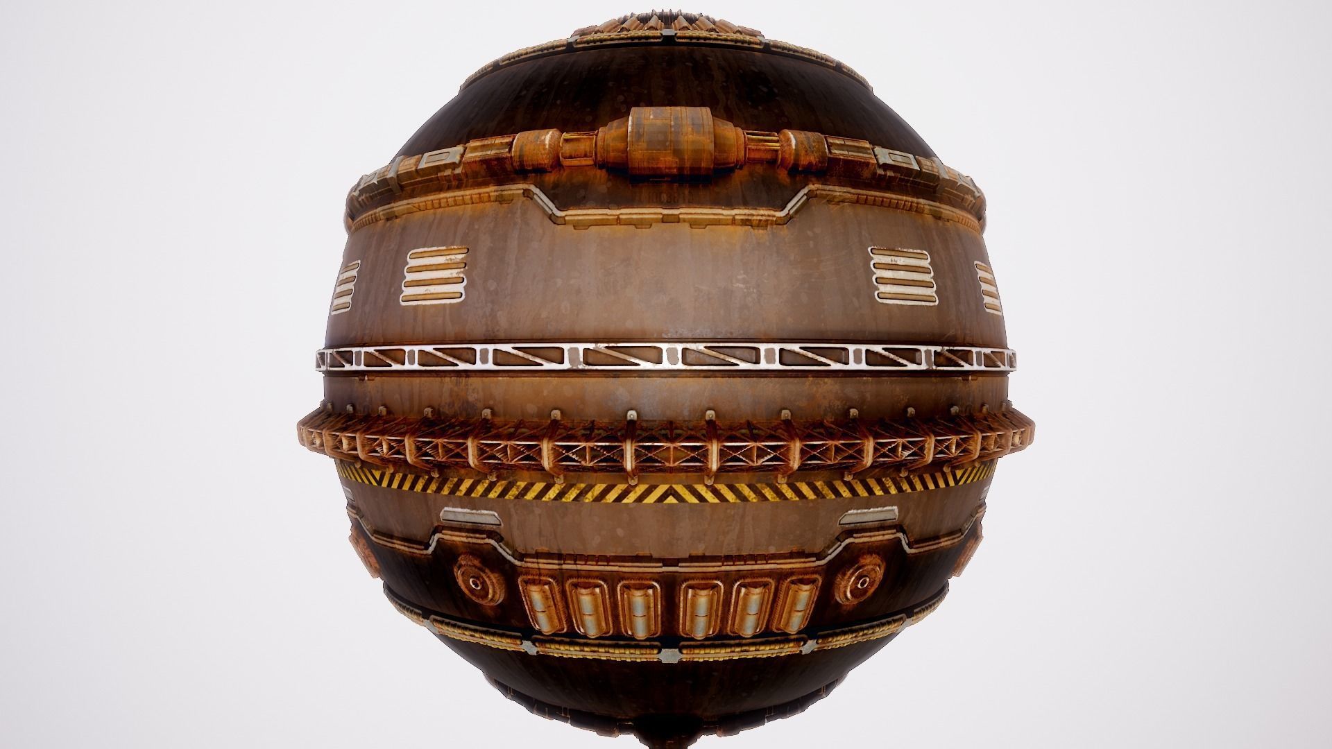 PBR Sci-Fi Texture Pack 03 Low-poly 3D model_10