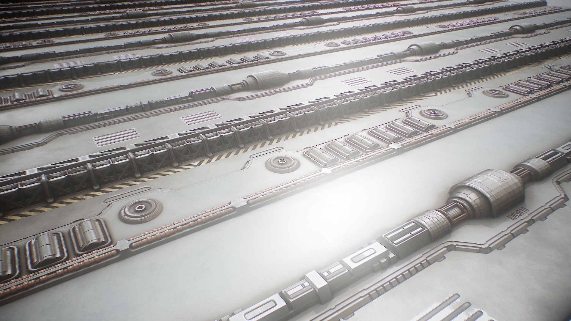 PBR Sci-Fi Texture Pack 03 Low-poly 3D model_3