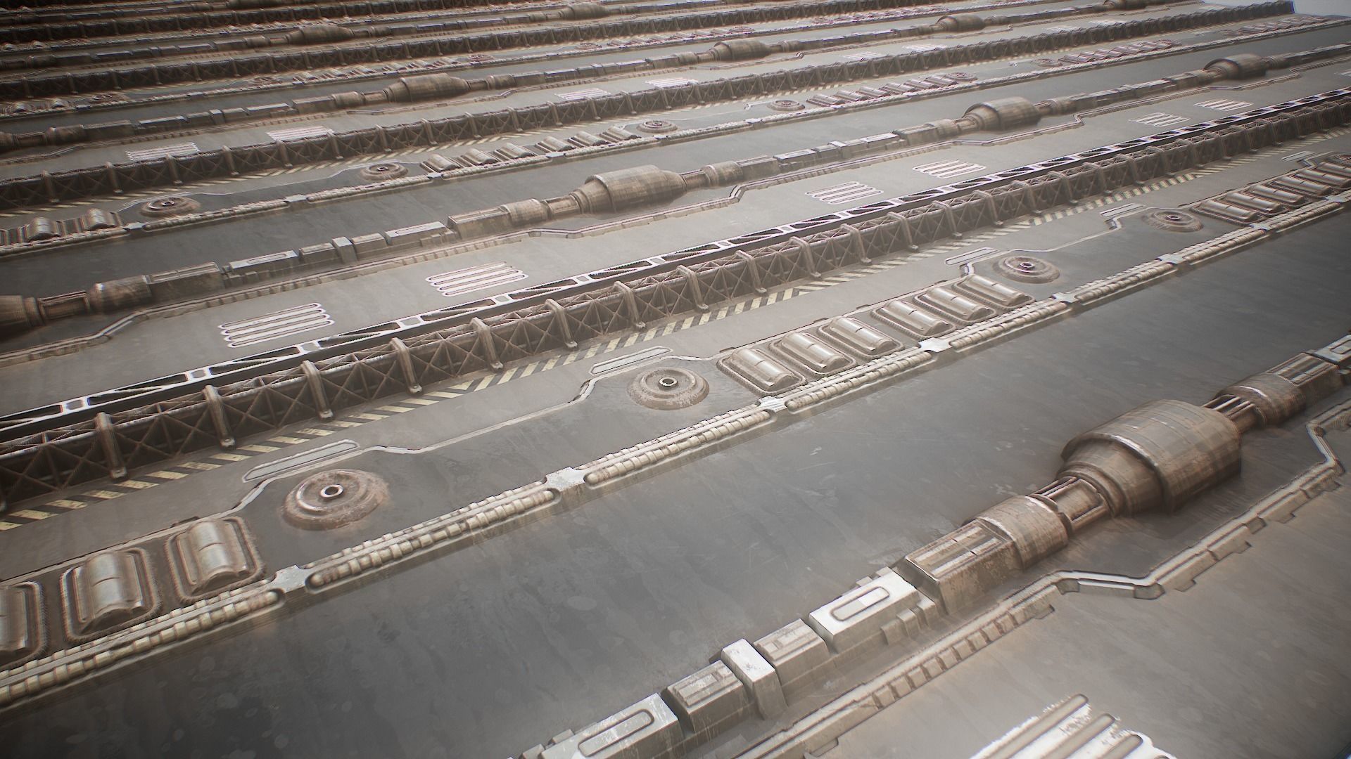 PBR Sci-Fi Texture Pack 03 Low-poly 3D model_12