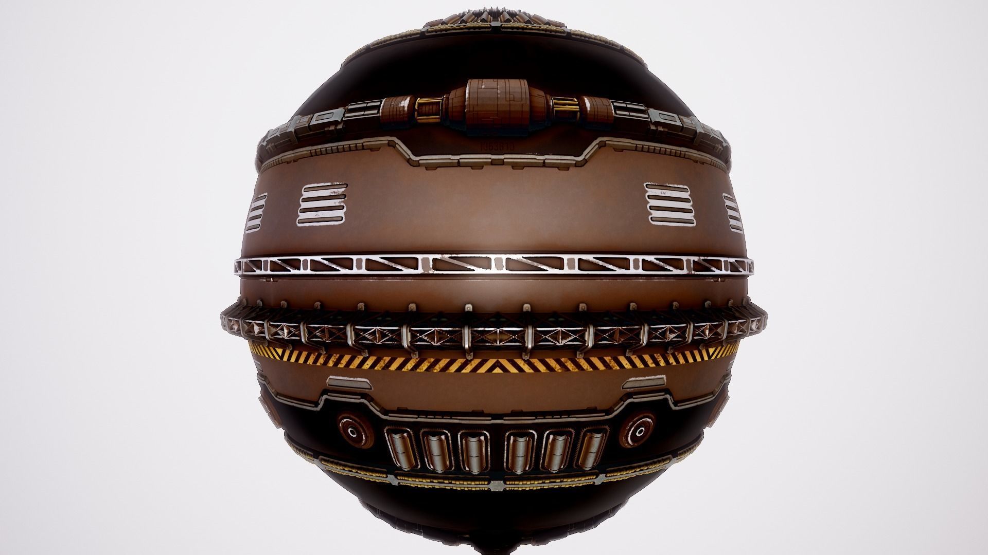 PBR Sci-Fi Texture Pack 03 Low-poly 3D model_7