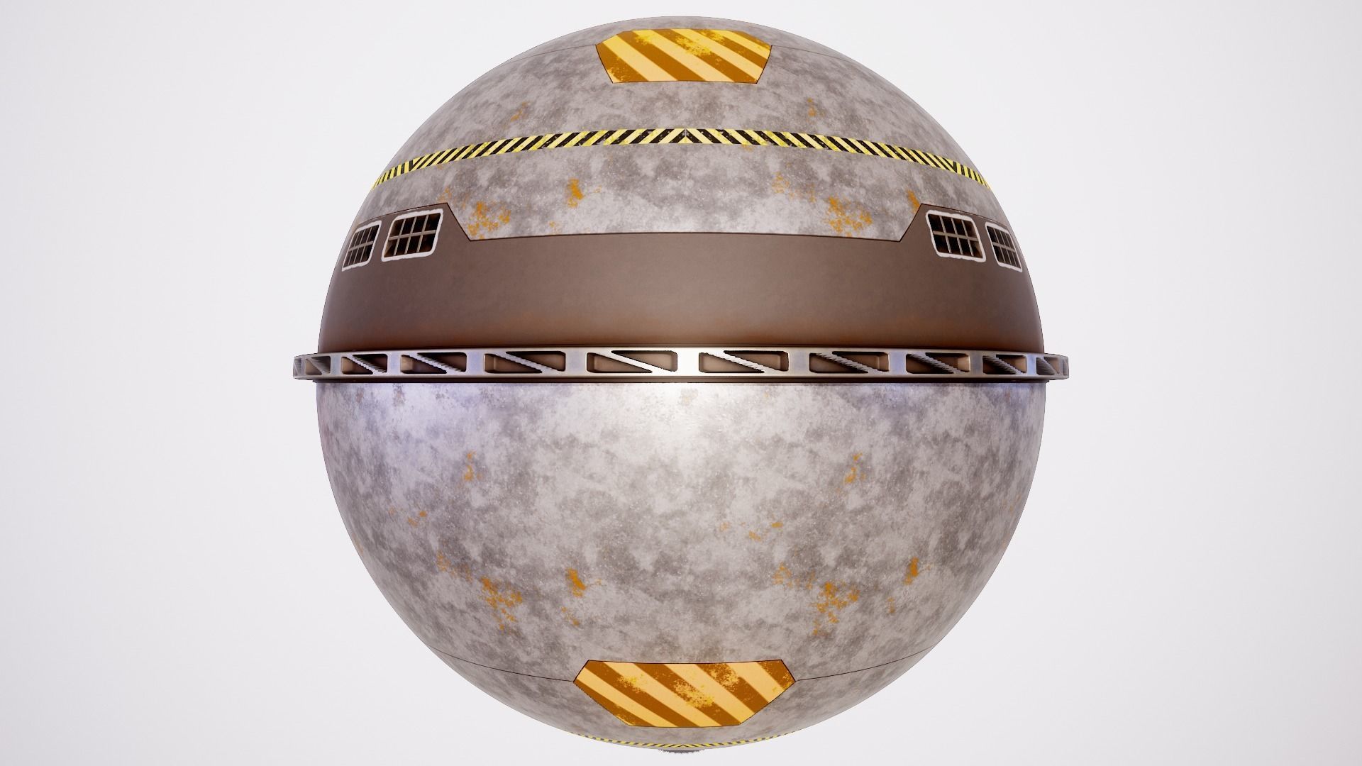 PBR Sci-Fi Texture Pack 04 Low-poly 3D model_13