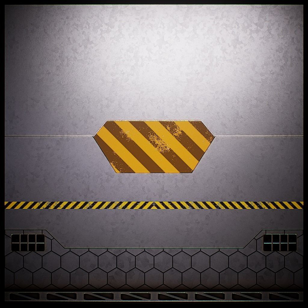 PBR Sci-Fi Texture Pack 04 Low-poly 3D model_8