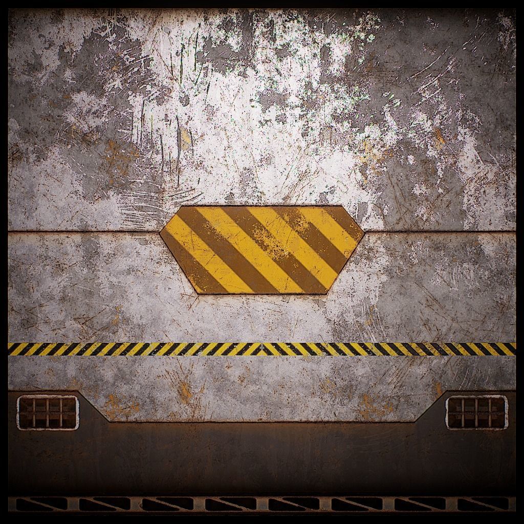 PBR Sci-Fi Texture Pack 04 Low-poly 3D model_17