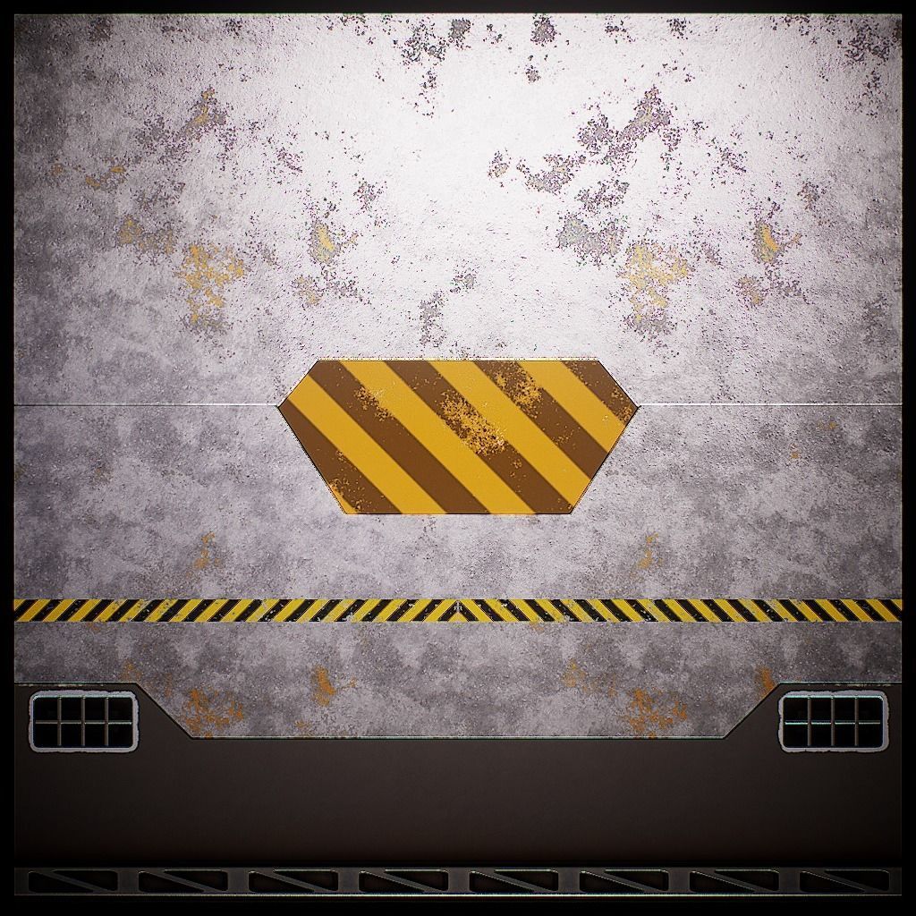 PBR Sci-Fi Texture Pack 04 Low-poly 3D model_14