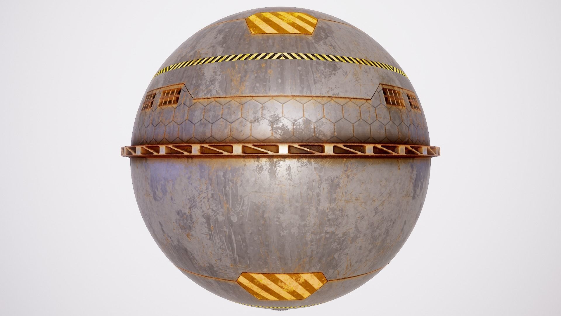 PBR Sci-Fi Texture Pack 04 Low-poly 3D model_10
