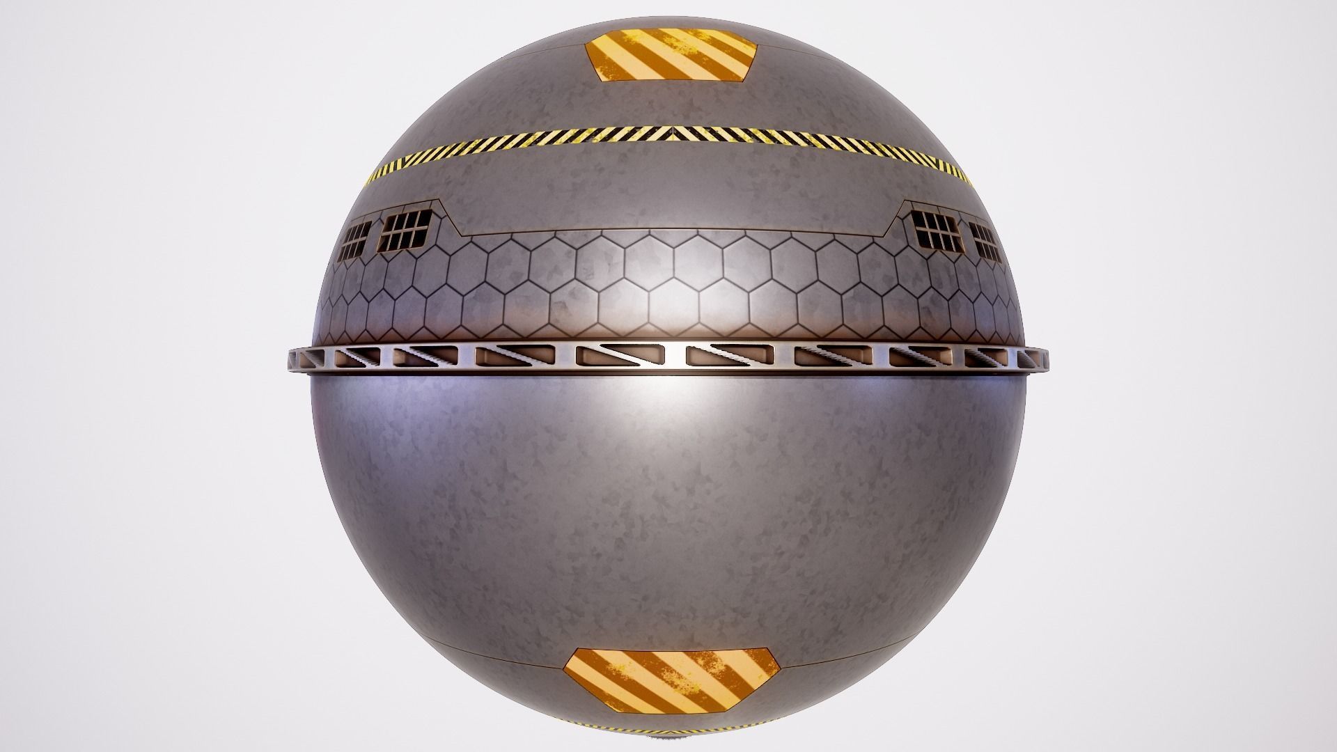 PBR Sci-Fi Texture Pack 04 Low-poly 3D model_7