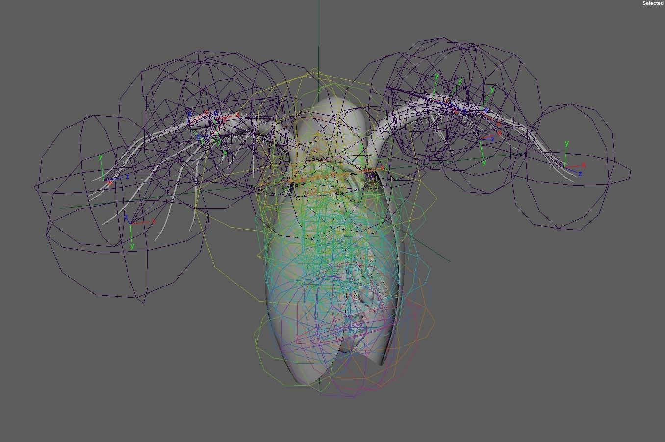 Daphnia Rigged 3D model_9