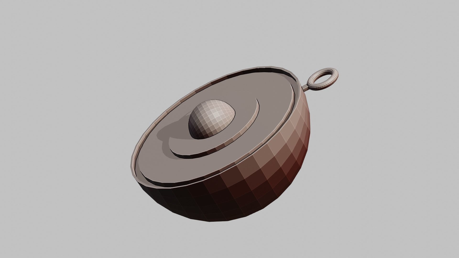 The earth that cut in half for your keychain 3D print model_6