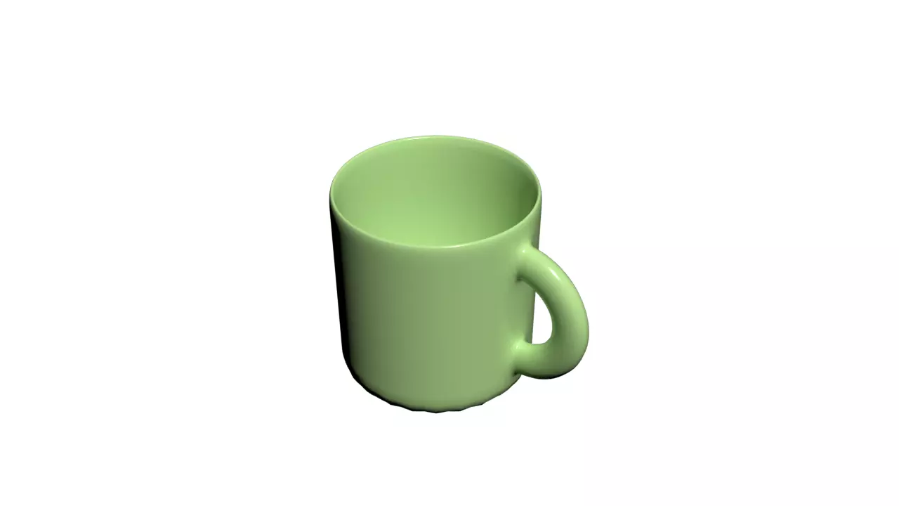 Cup-Houseware cup Free low-poly 3D model_0