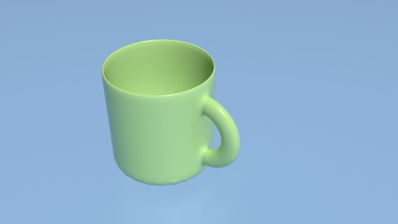 Cup-Houseware cup Free low-poly 3D model_1