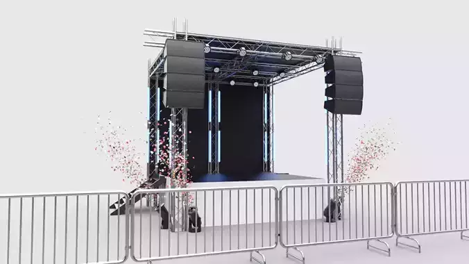 Concert Stage 4 3D model