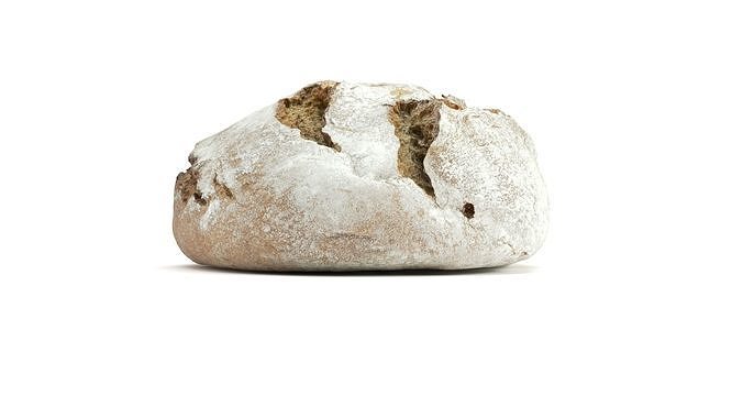 Baked Wheat Bread 3D model 7