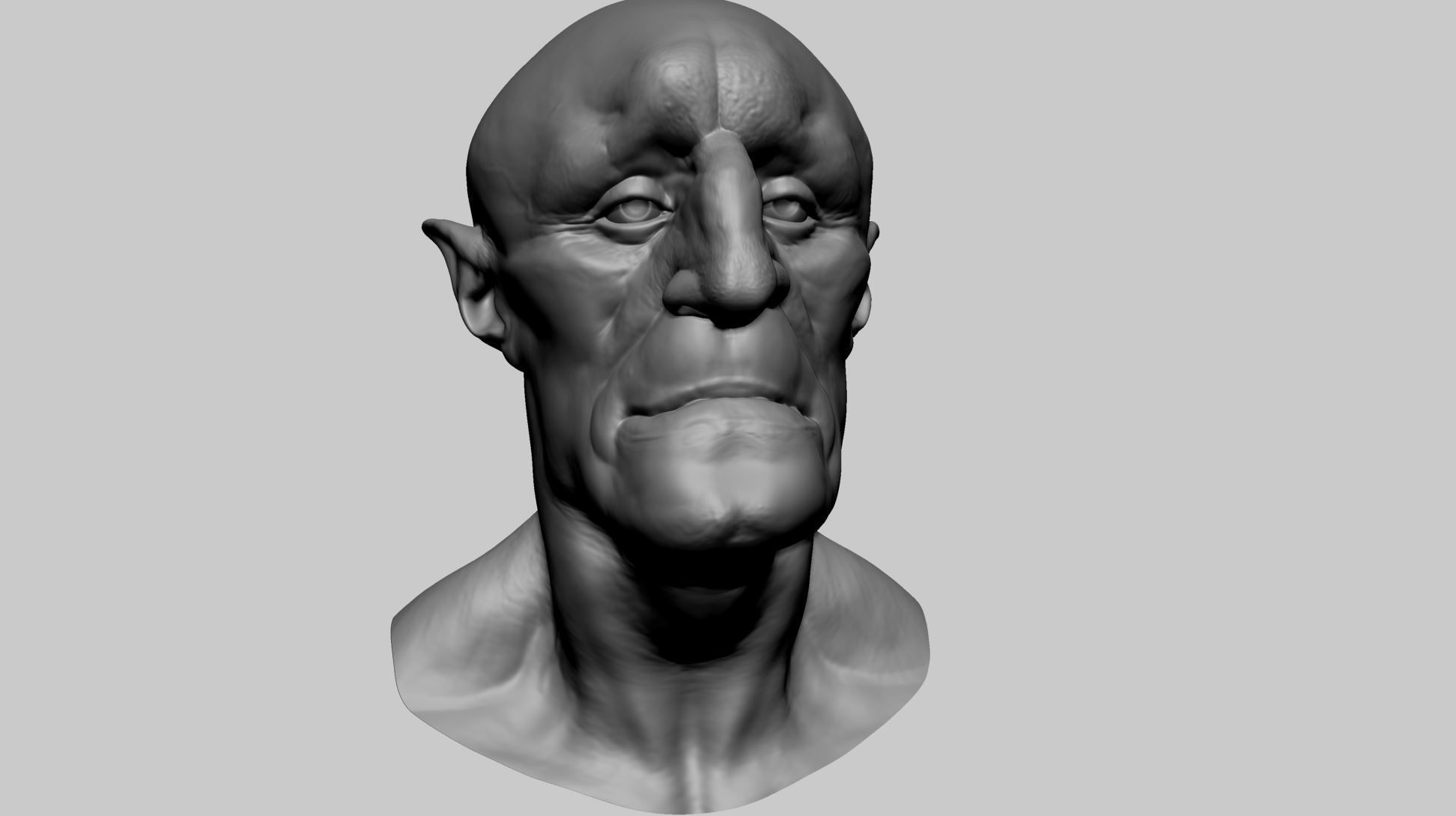 Creature Head J 3D model_7