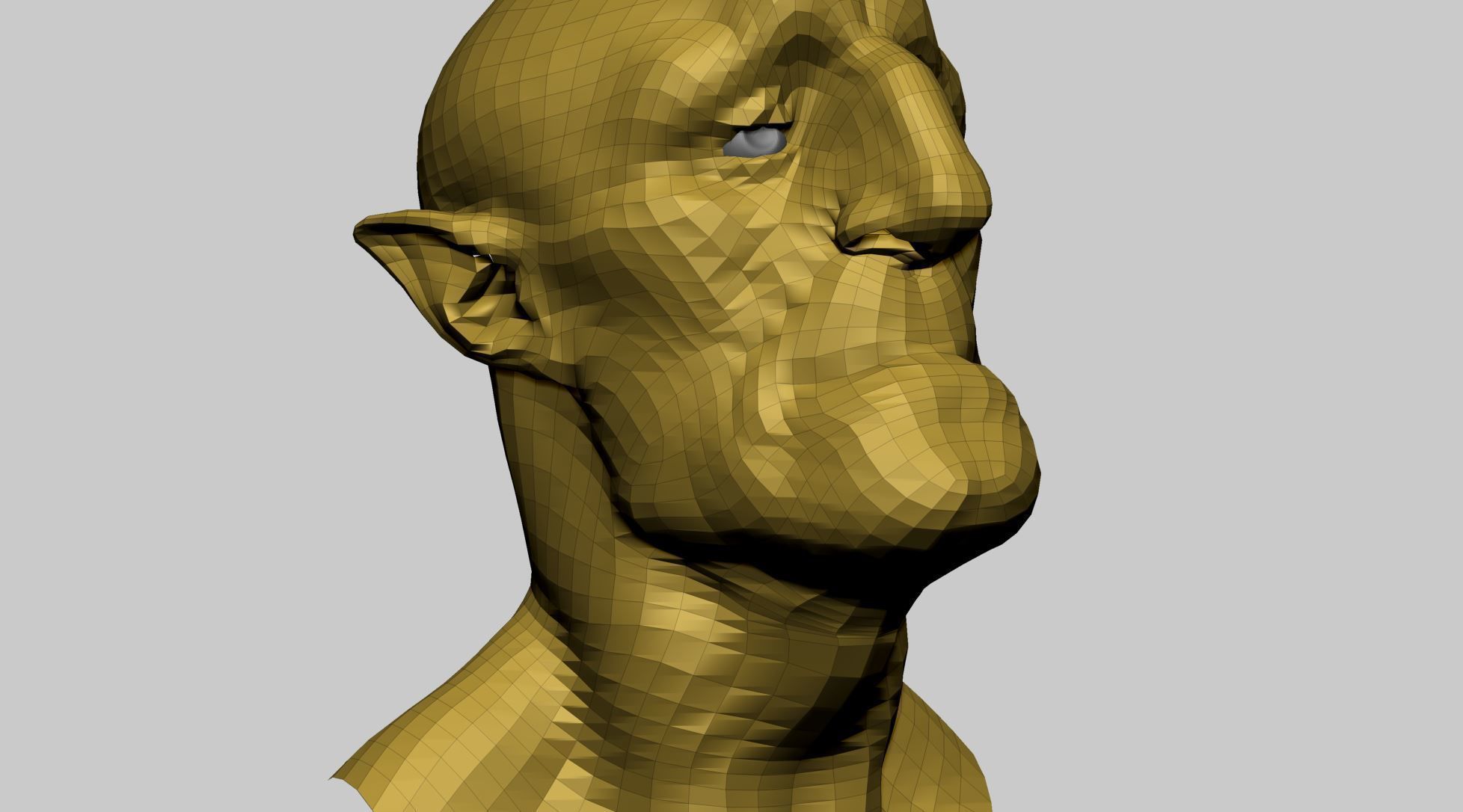 Creature Head J 3D model_11