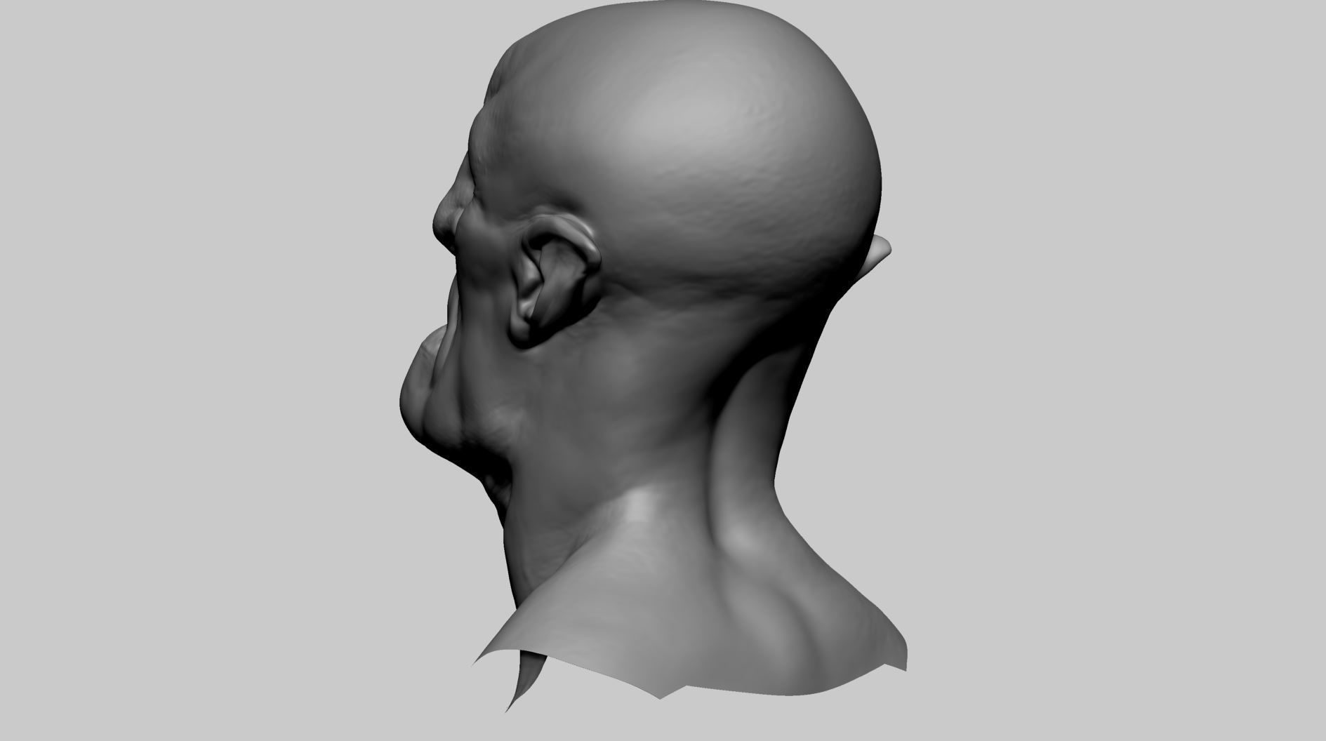 Creature Head J 3D model_4