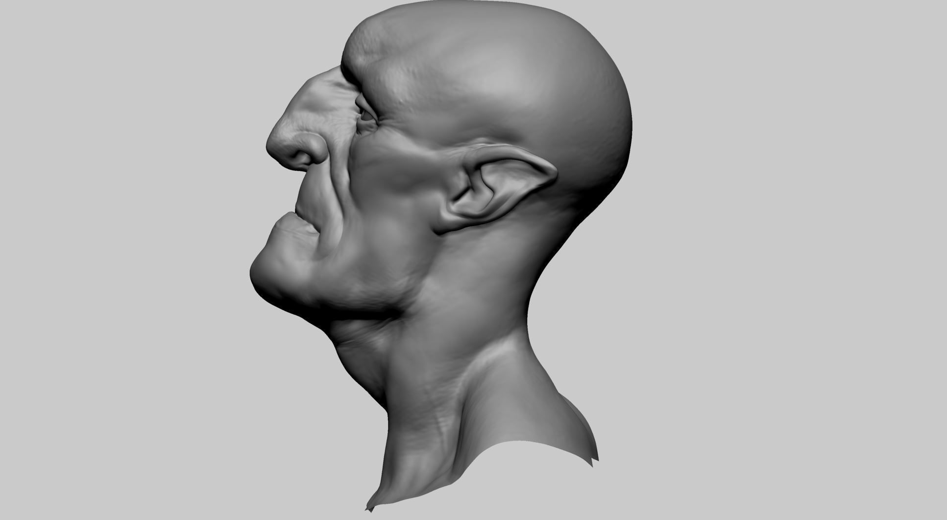 Creature Head J 3D model_5