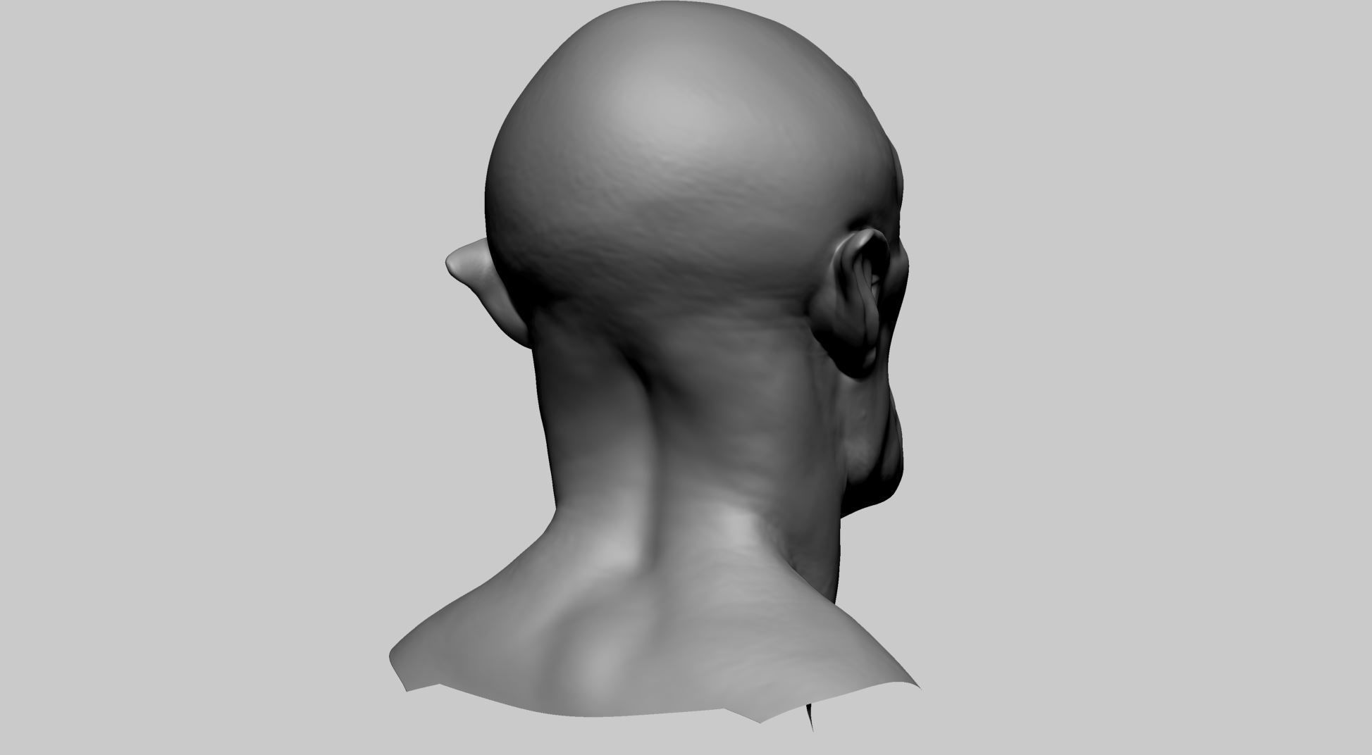 Creature Head J 3D model_2