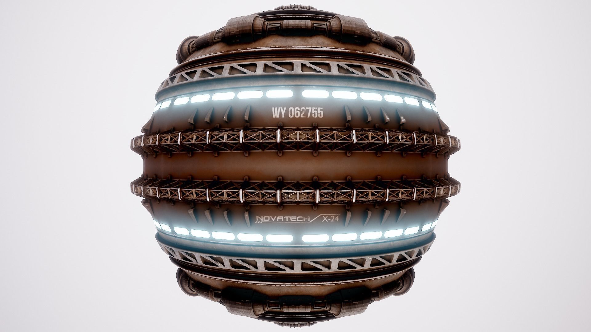 PBR Sci-Fi Texture Pack 05 Low-poly 3D model_1