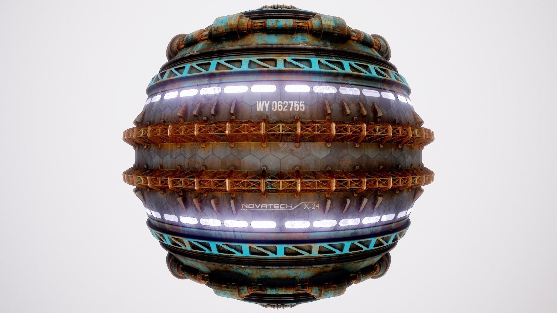 PBR Sci-Fi Texture Pack 05 Low-poly 3D model_16