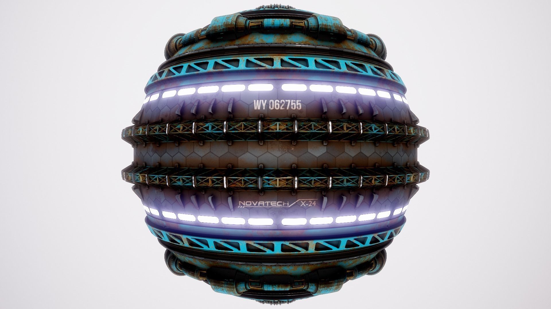 PBR Sci-Fi Texture Pack 05 Low-poly 3D model_13