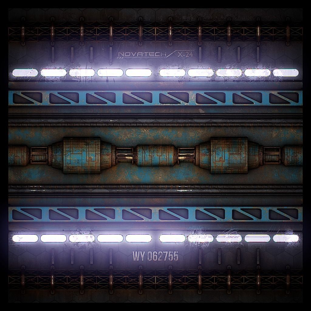 PBR Sci-Fi Texture Pack 05 Low-poly 3D model_17