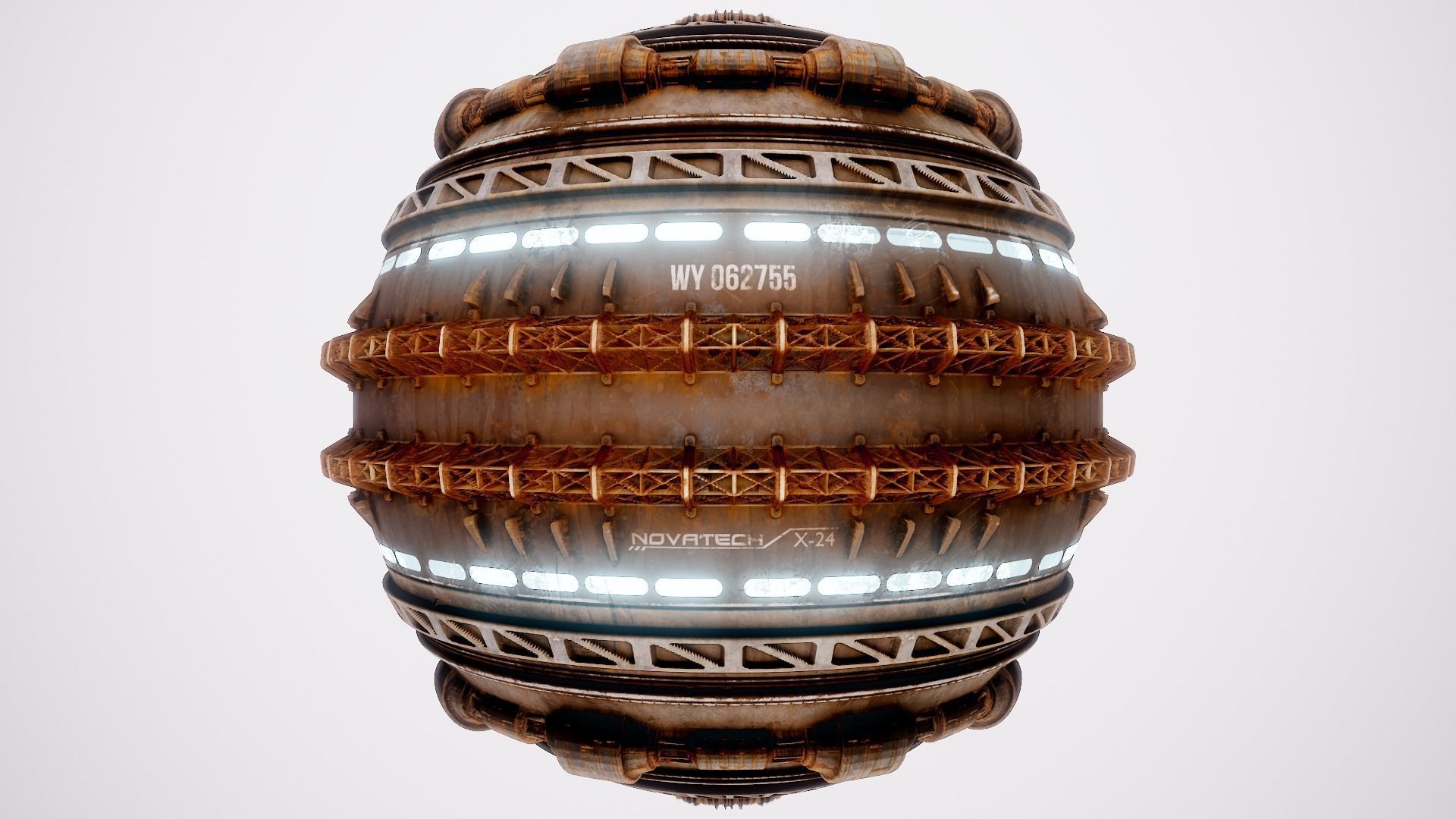 PBR Sci-Fi Texture Pack 05 Low-poly 3D model_4