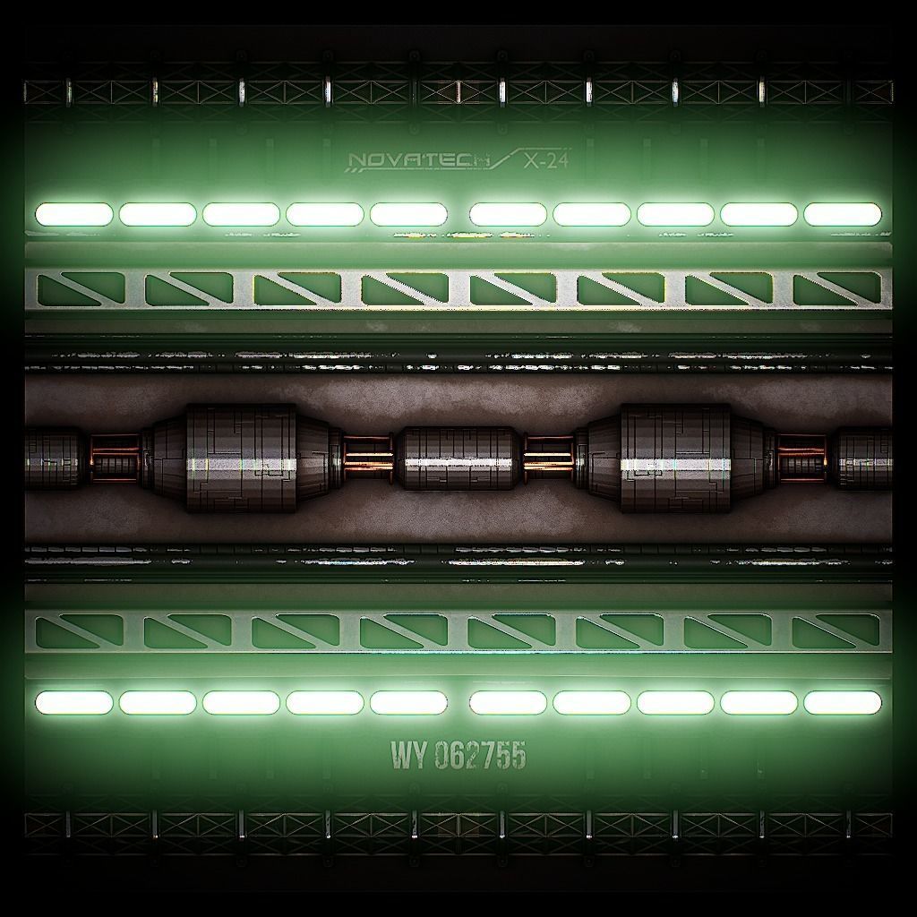 PBR Sci-Fi Texture Pack 05 Low-poly 3D model_8