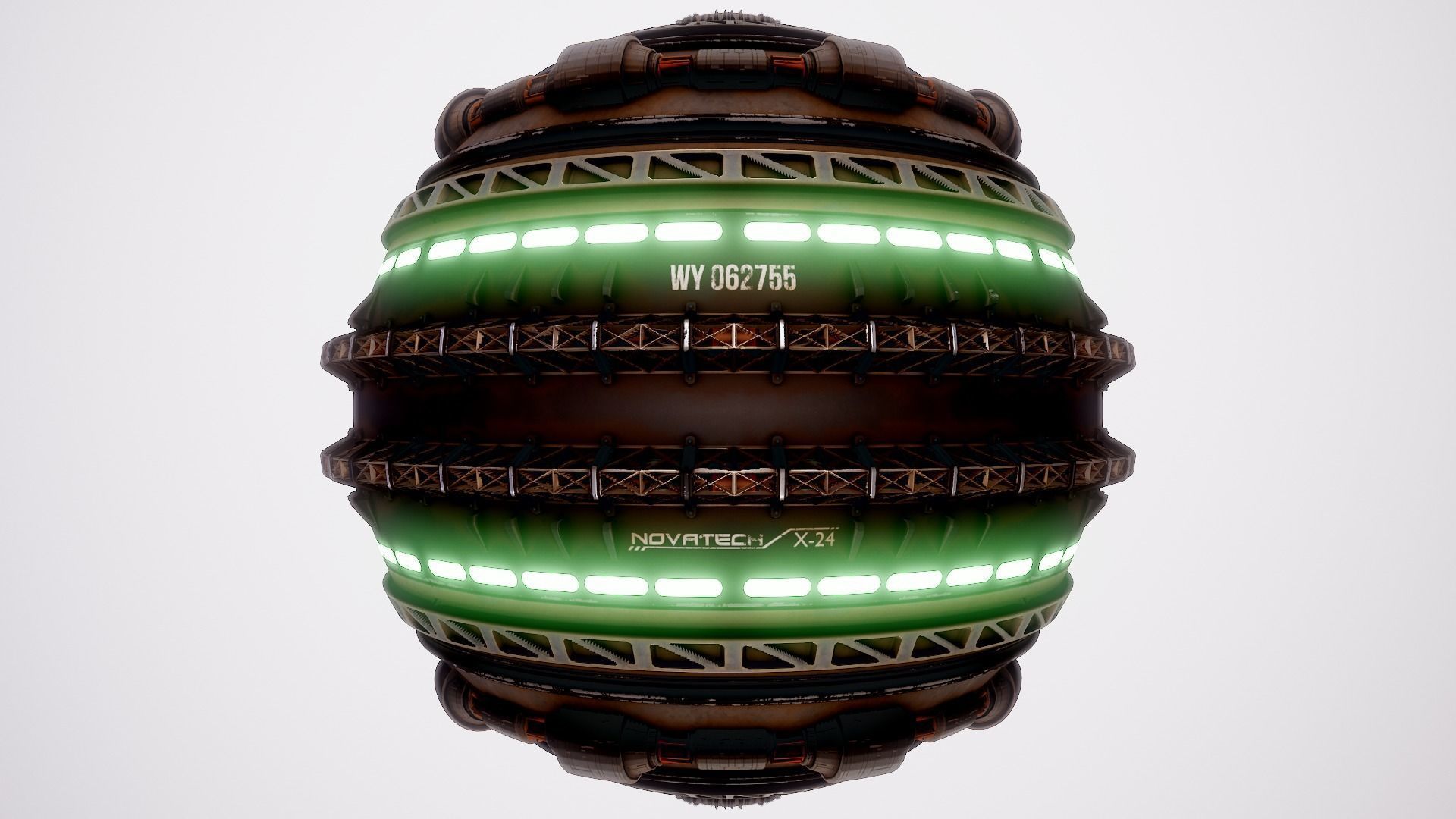 PBR Sci-Fi Texture Pack 05 Low-poly 3D model_7