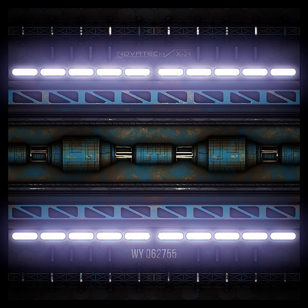 PBR Sci-Fi Texture Pack 05 Low-poly 3D model_14