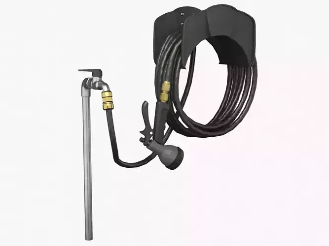 Garden Hose Low-poly 3D model