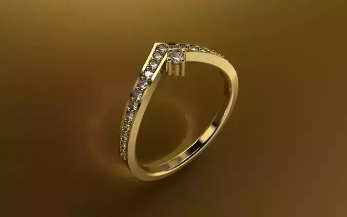 Light Fashion Ring - 3D Jewelry - AN-382