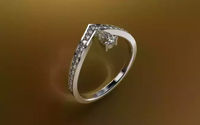 Light Fashion Ring - 3D Jewelry - AN-383