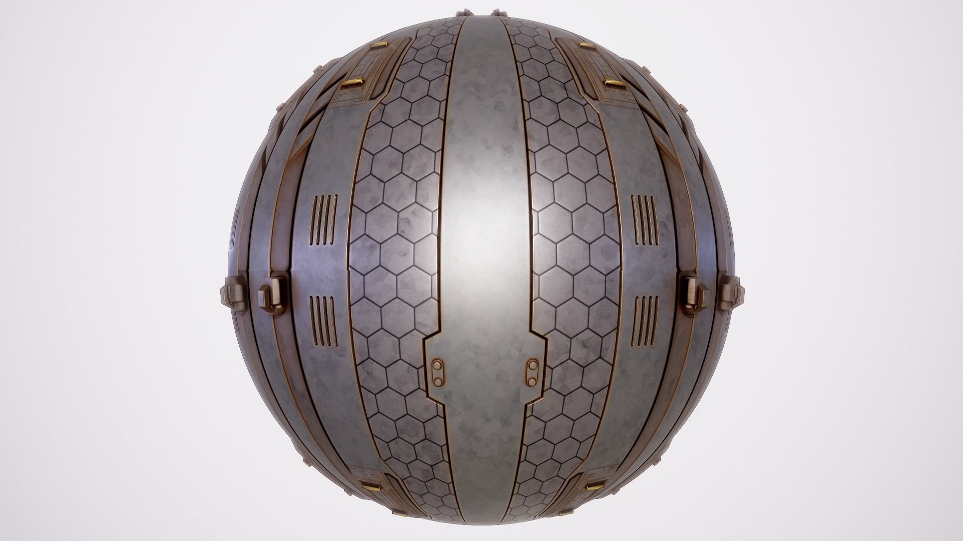 PBR Sci-Fi Texture Pack 06 Low-poly 3D model_1