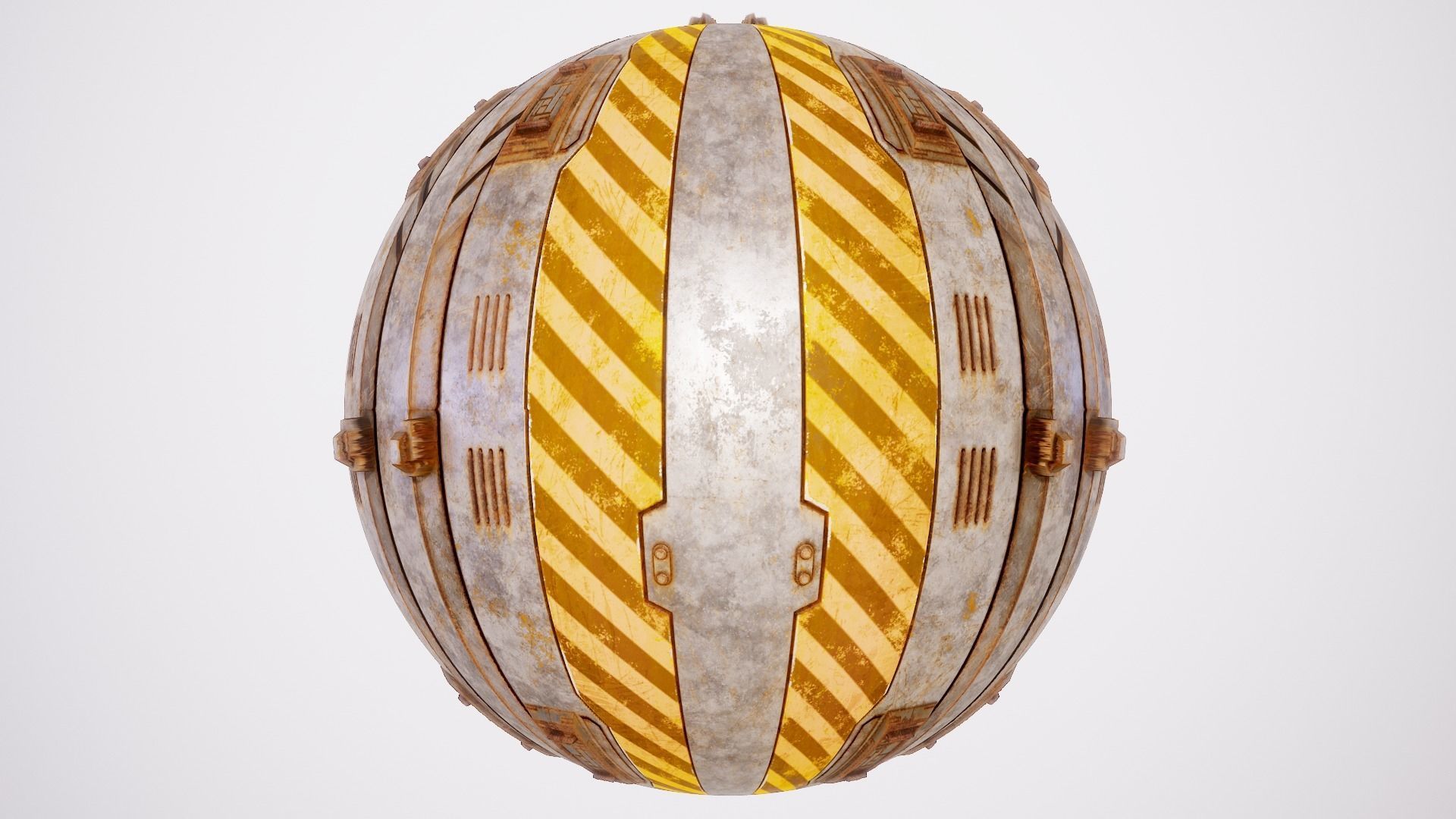 PBR Sci-Fi Texture Pack 06 Low-poly 3D model_16