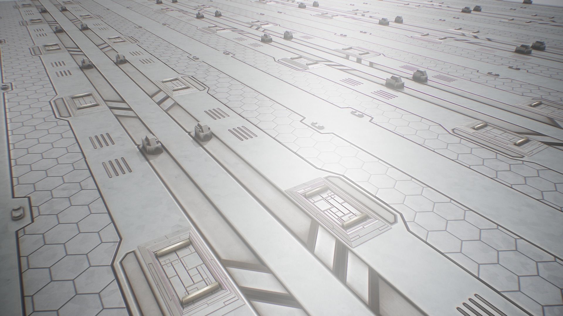 PBR Sci-Fi Texture Pack 06 Low-poly 3D model_3