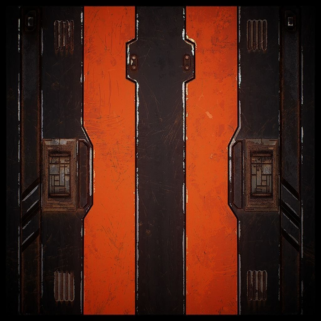 PBR Sci-Fi Texture Pack 06 Low-poly 3D model_11