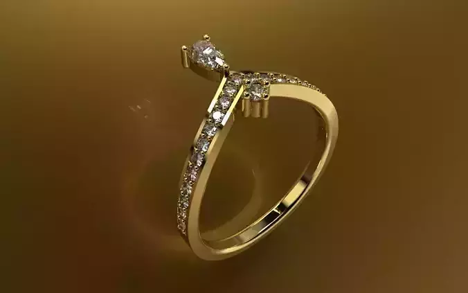 Light Fashion Ring - 3D Jewelry - AN-384
