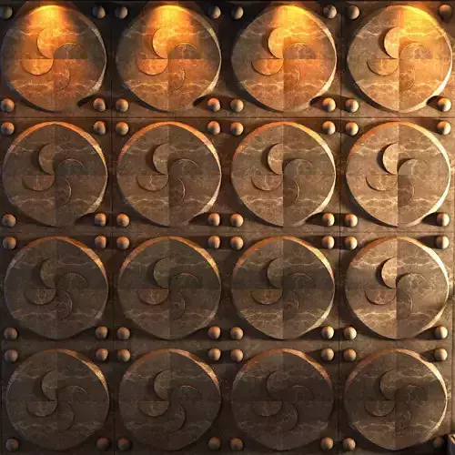 3d wall panel set 03