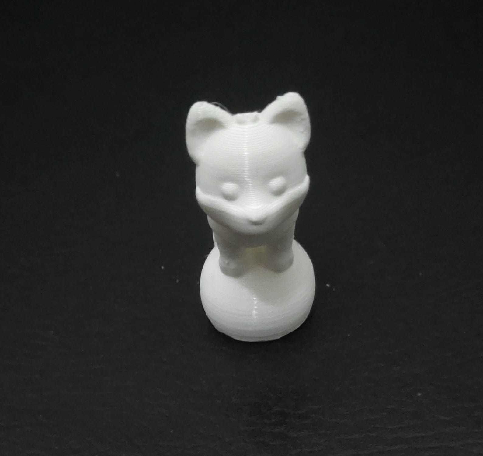 Fox on the Ball 3D print model_11