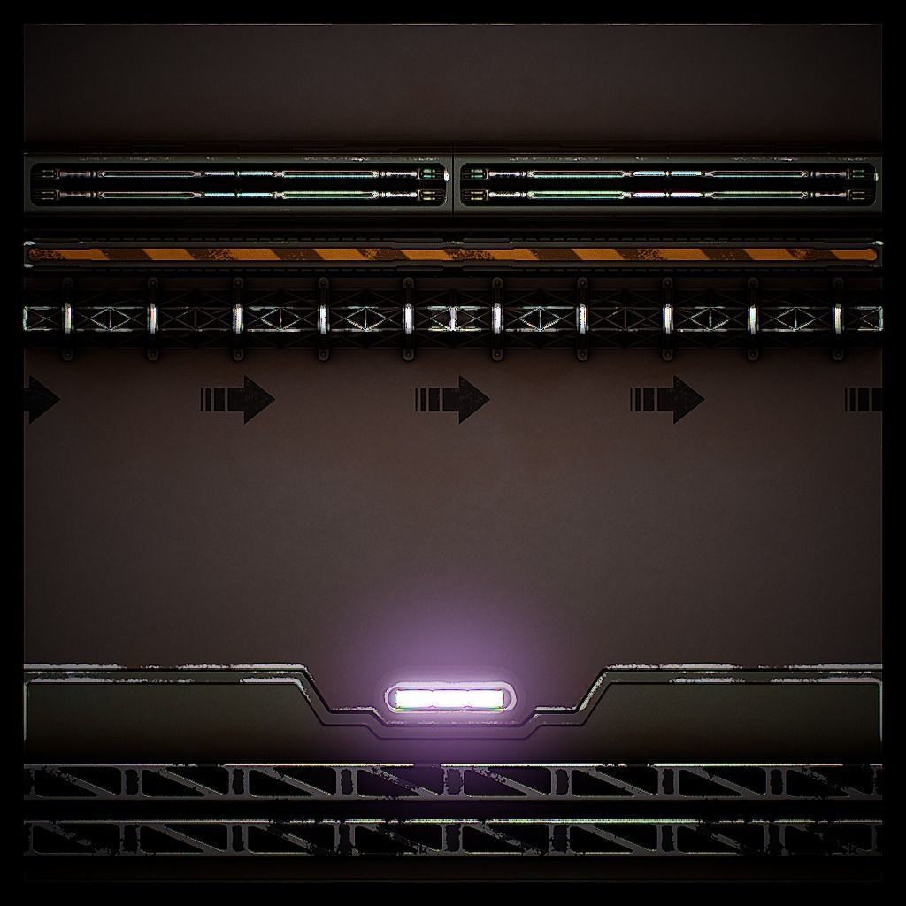 PBR Sci-Fi Texture Pack 07 Low-poly 3D model_14