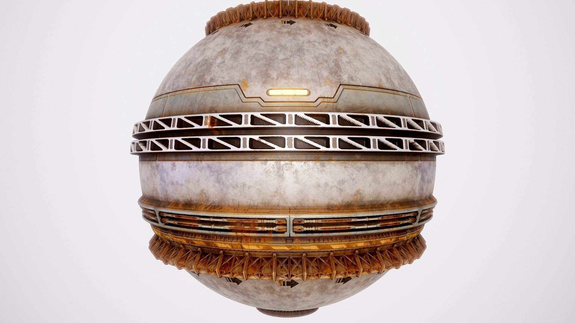 PBR Sci-Fi Texture Pack 07 Low-poly 3D model_4