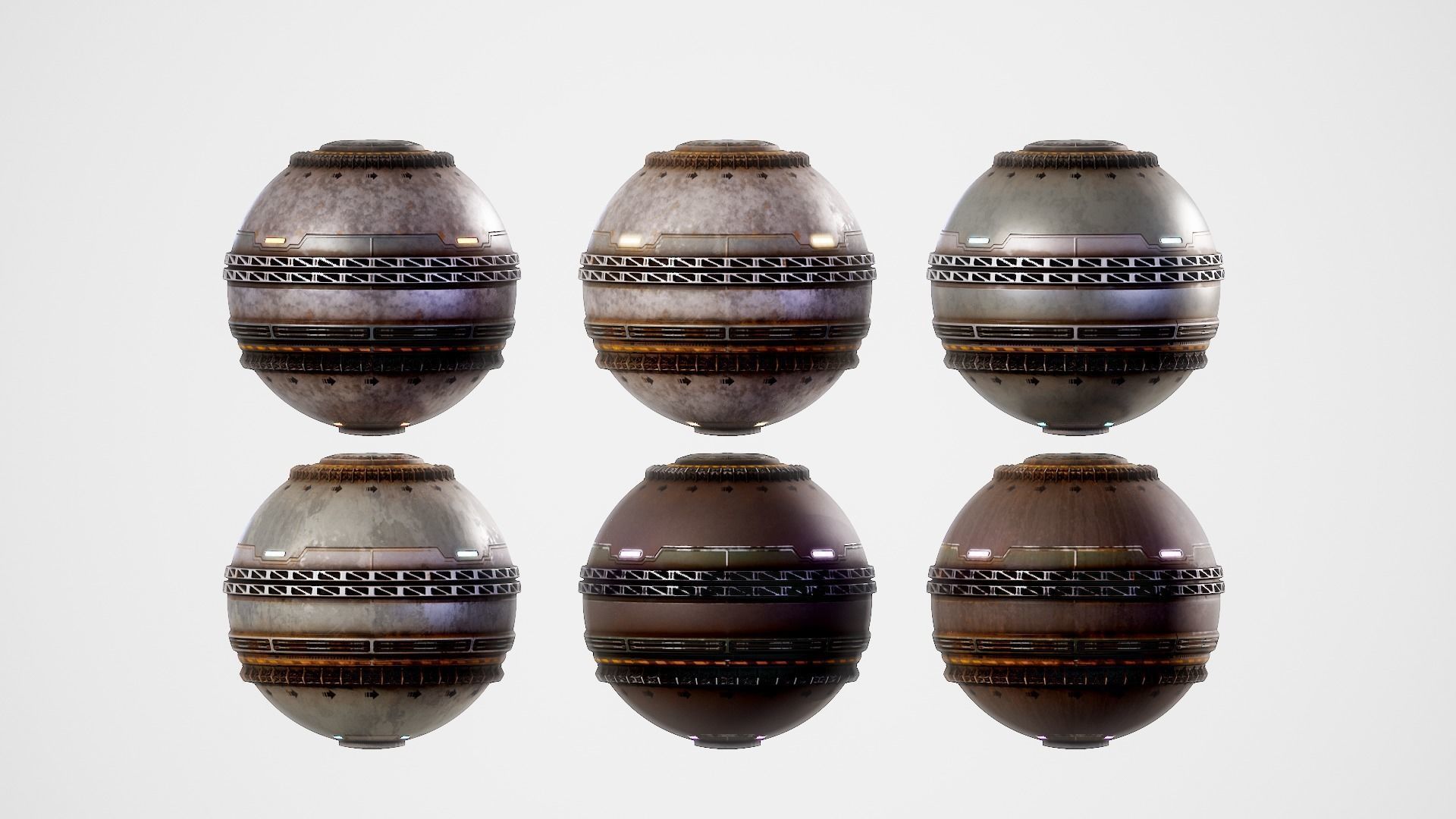 PBR Sci-Fi Texture Pack 07 Low-poly 3D model_19