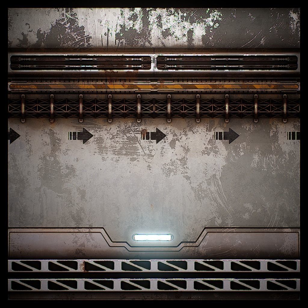 PBR Sci-Fi Texture Pack 07 Low-poly 3D model_11