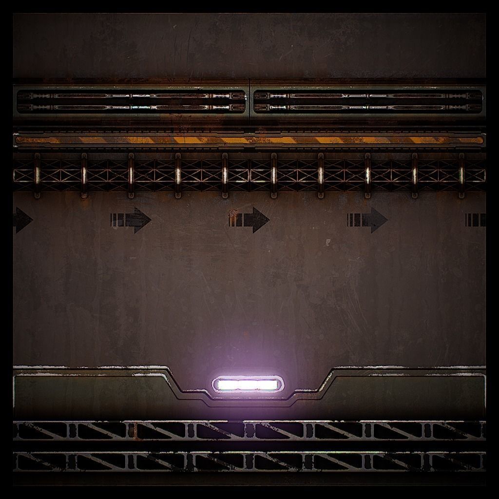 PBR Sci-Fi Texture Pack 07 Low-poly 3D model_17