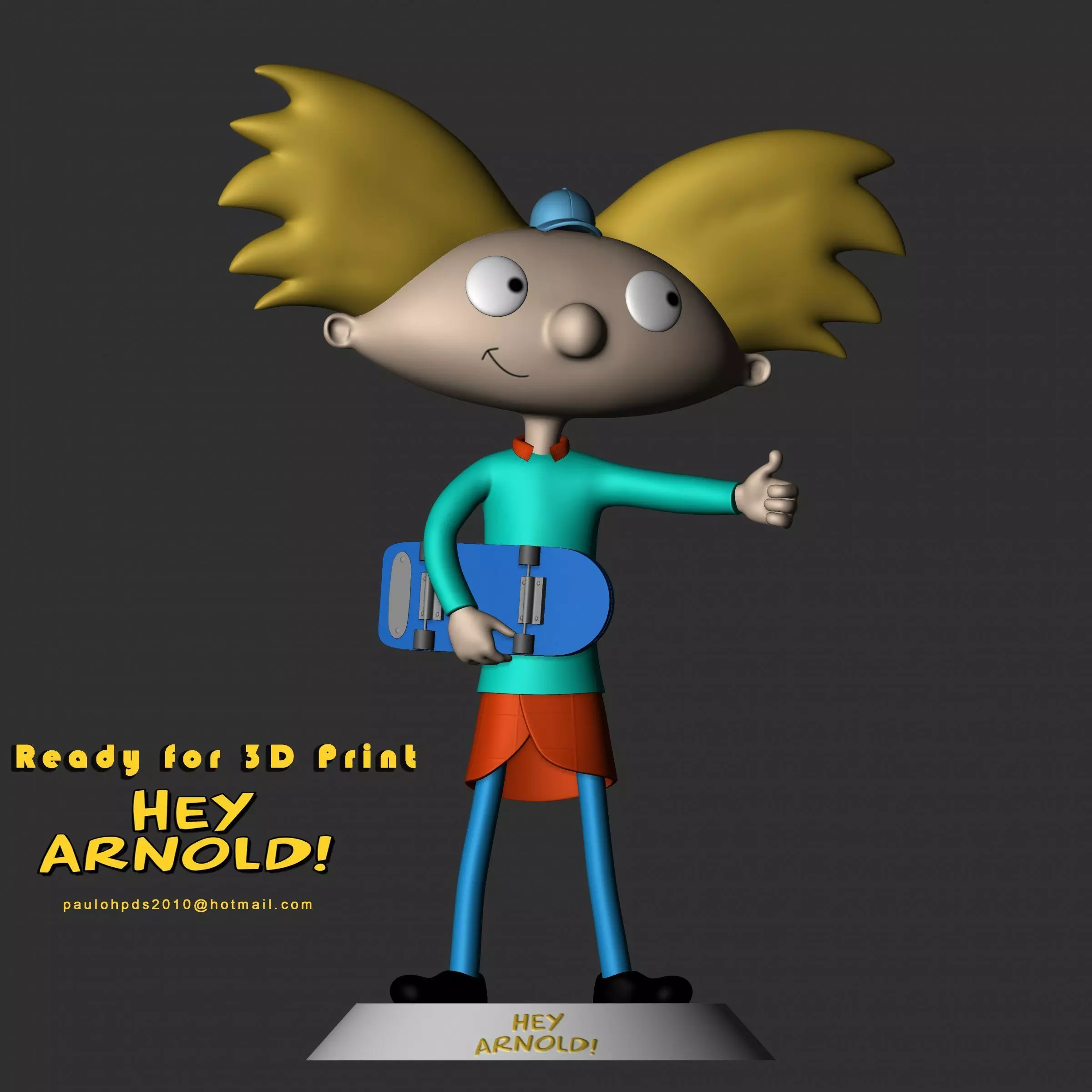 Hey Arnold - Fan Art - Arnold 3D print model_0