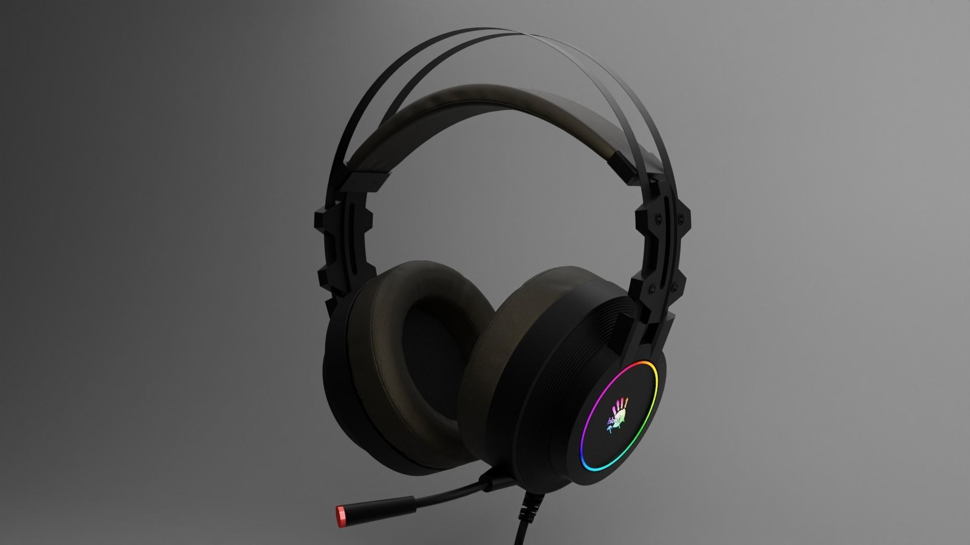 Bloody G528C Gaming Headphone 3D model_2